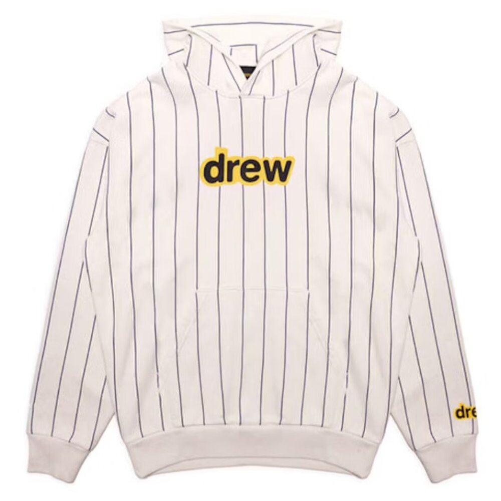 drew house secret hoodie navy stripes